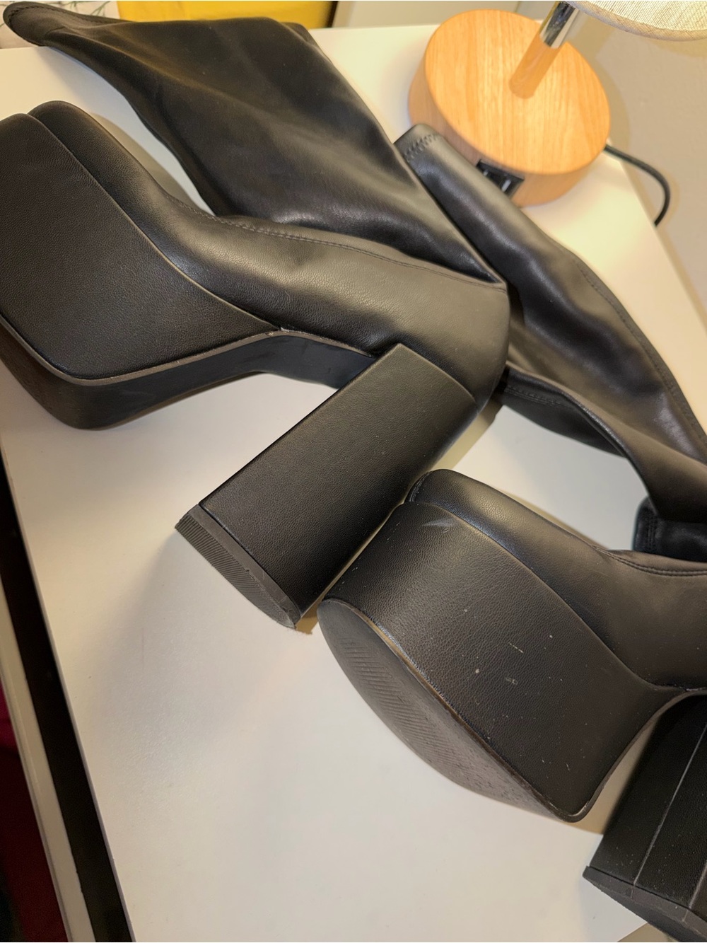 Steve Madden CYPRESS BLACK BOOTS 6.5 - Picture 3 of 6